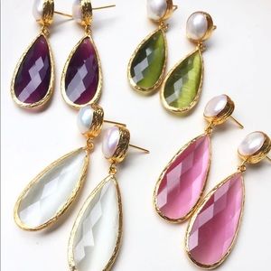 Gemstone earrings